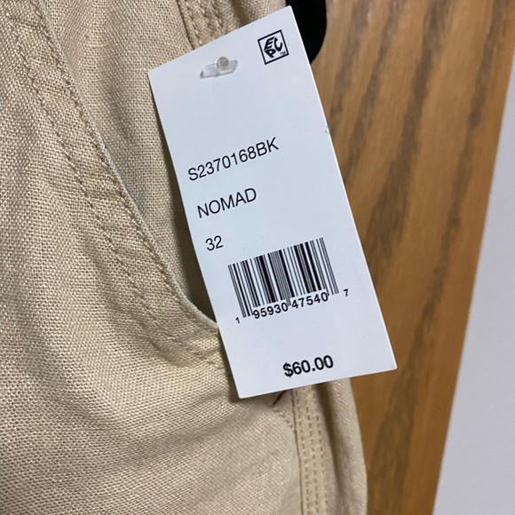 WEATHERPROOF VINTAGE Men's Solid Linen Rayon Flat Front Shorts 9” Inseam-SZ 32 - Picture 4 of 7